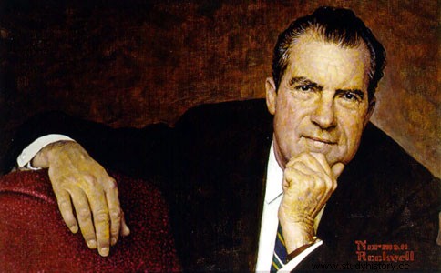 명암대비:Richard Nixon, 작성자:Antoine Coppolani 