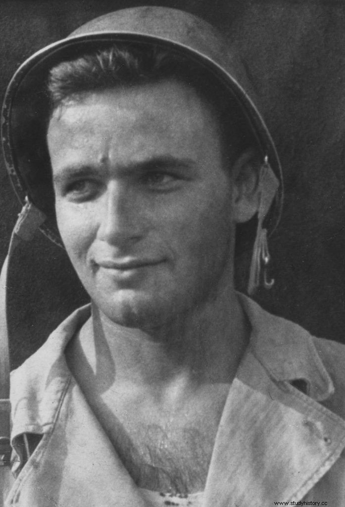빅터 런디, 1944년 노르망디의 장면 