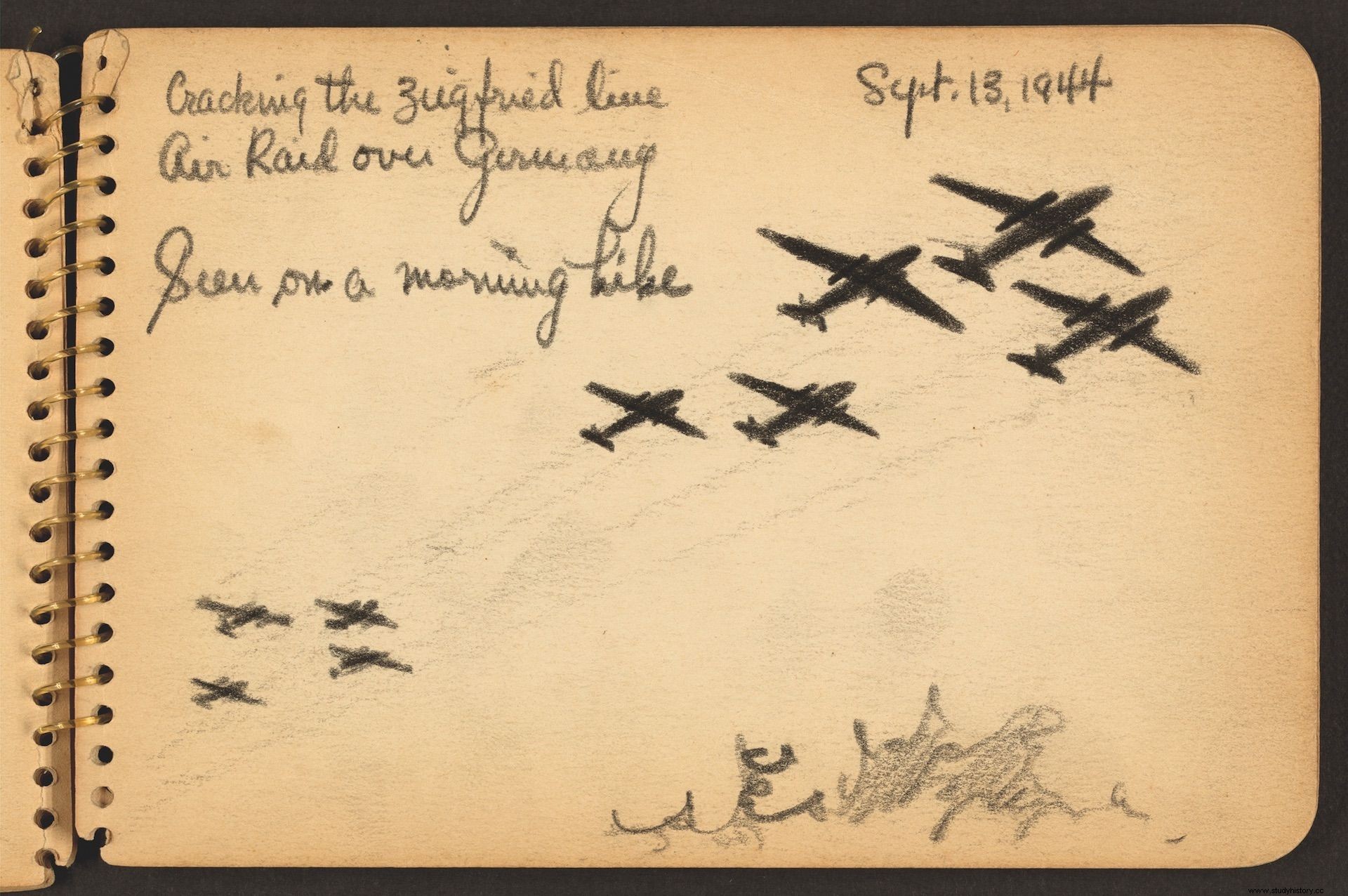 빅터 런디, 1944년 노르망디의 장면 