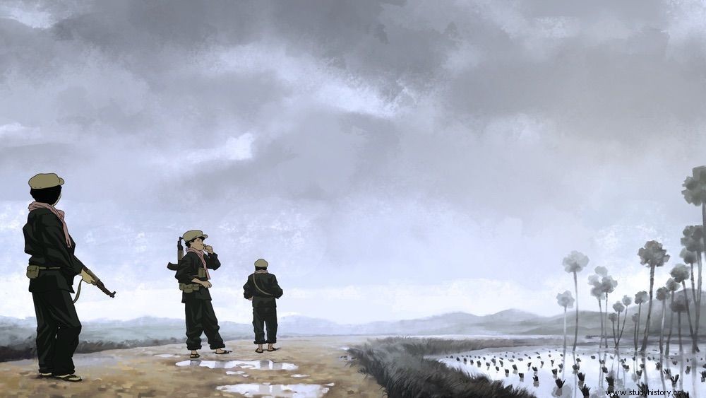 애니메이션 속 크메르 루즈의 공포, 푸난(Funan) 