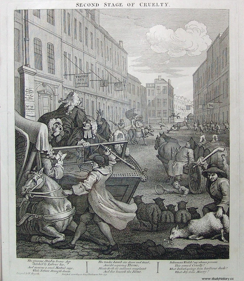 윌리엄 호가스(William Hogarth)의 잔인함 