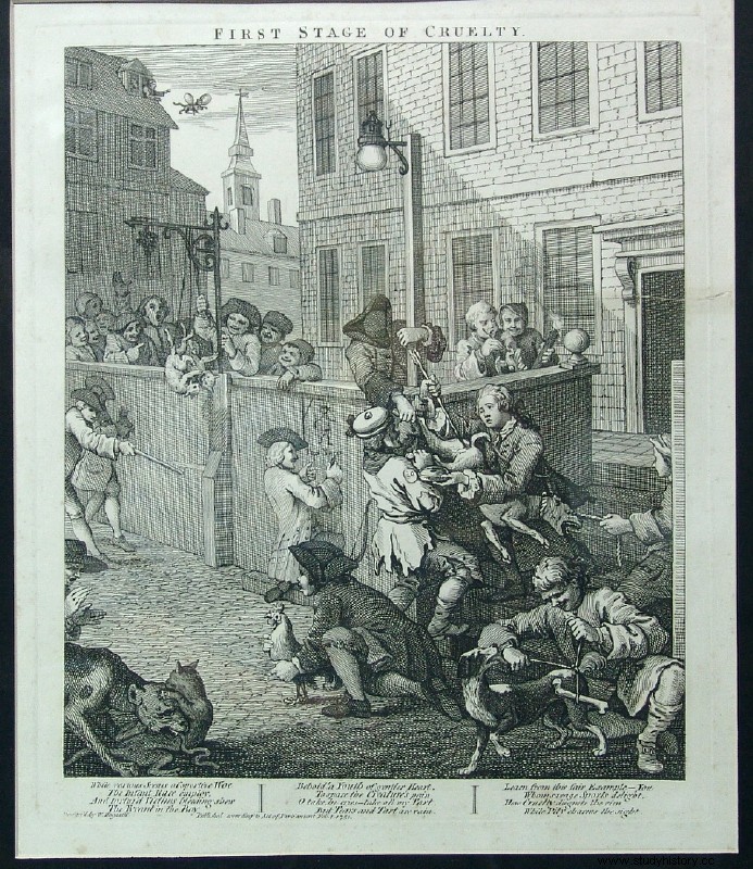 윌리엄 호가스(William Hogarth)의 잔인함 