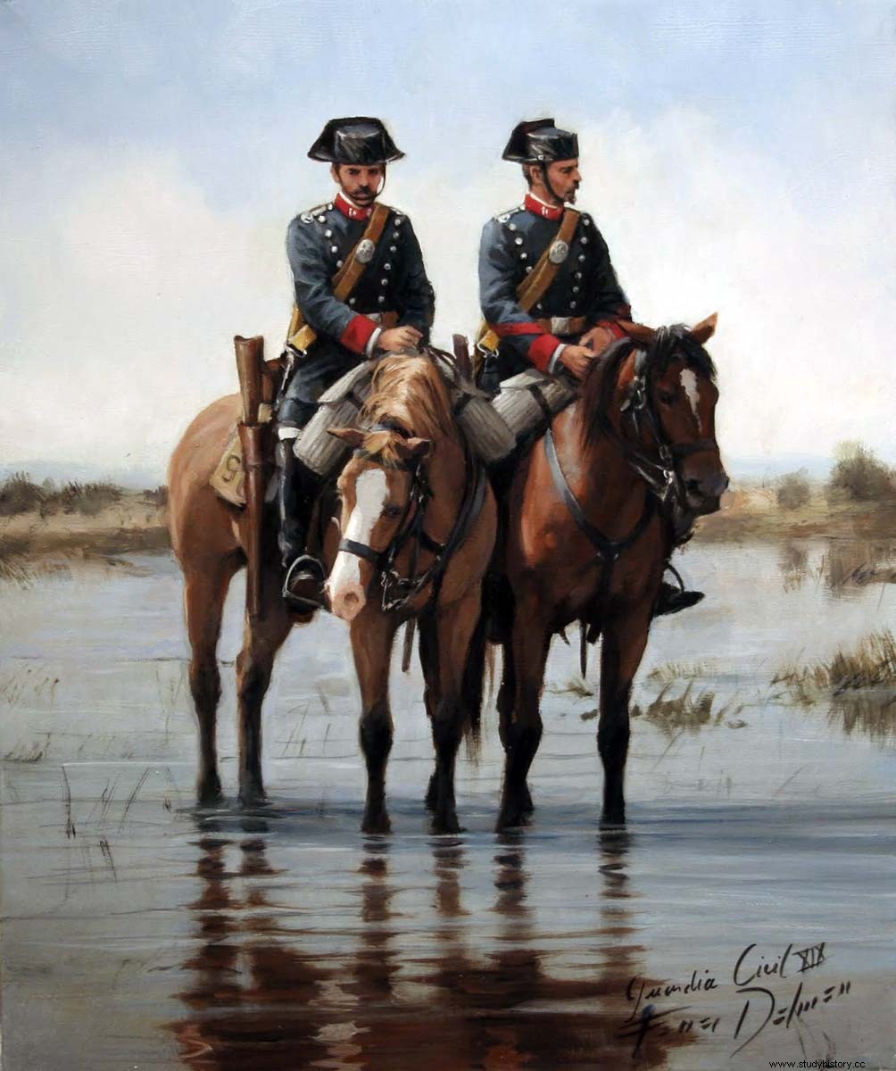 Mossos d Esquadra와 Civil Guard의 기원 