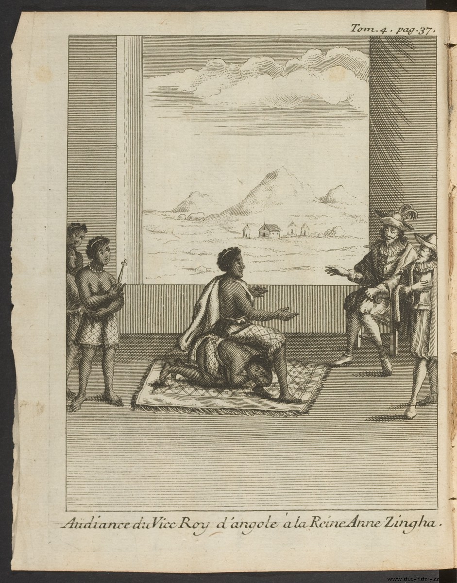 앙골라를  발명 한 전사 여왕 응골라 은징가(Ngola Nzinga) 