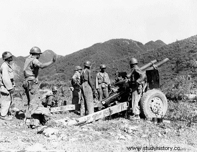 105mm 곡사포 Hotwitzer M2, M2A1, M101 및 M101A1 (미국) 