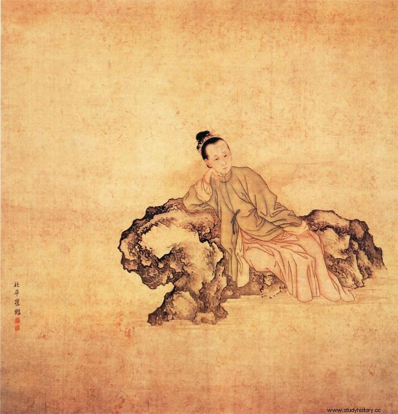 중국 최고의 시인 중 한 명인 리칭조(Li Qingzhao) 