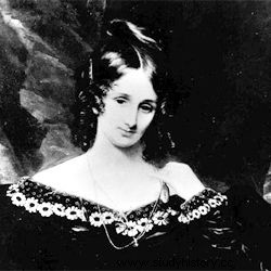 문학의 주요 인물인 메리 셸리(Mary Shelley) 