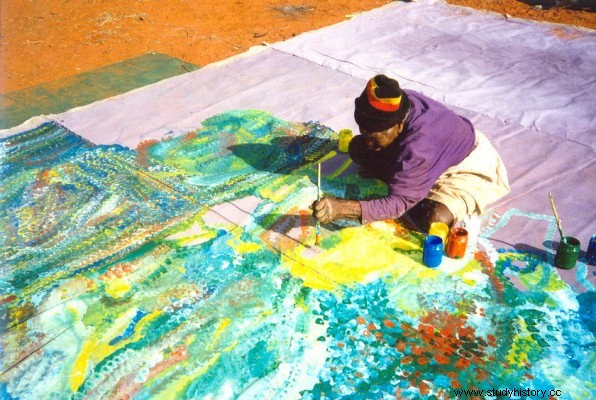지칠 줄 모르는 예술가 Emily Kame Kngwarreye 
