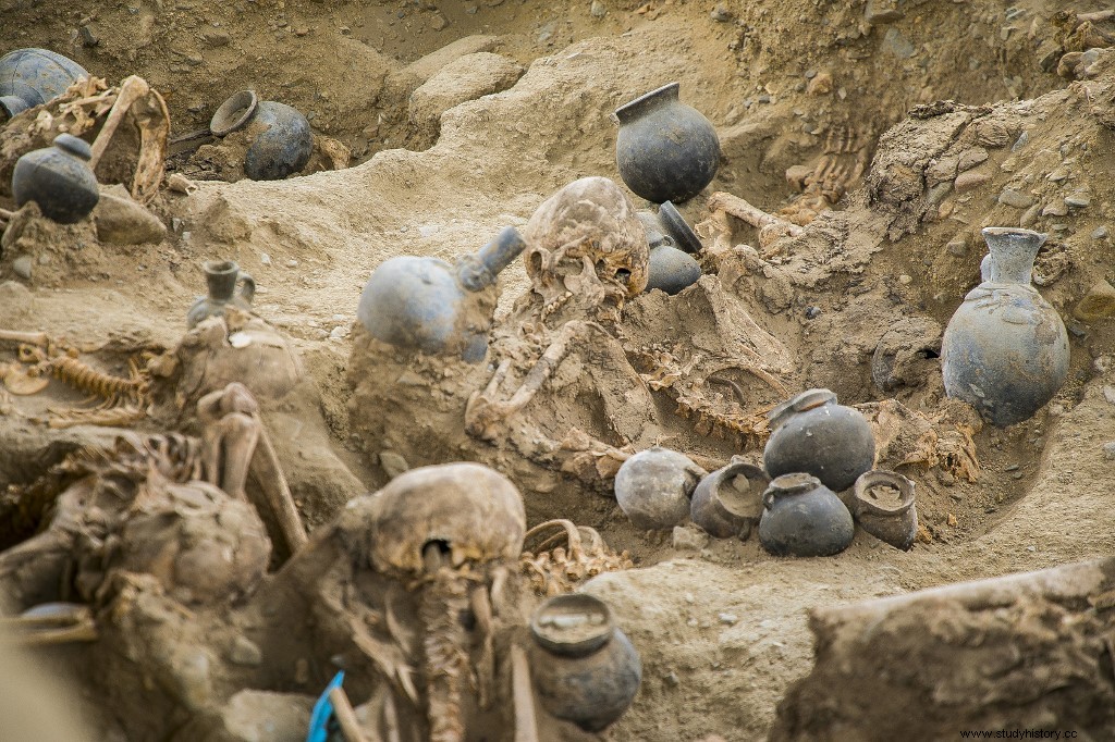ペルーで先コロンブス期の集団墓地が発見 