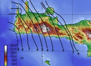 地中海で知られている中で最も強い地震は、西暦 365 年にクレタ島で発生しました。 