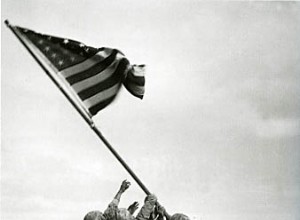 Iwo Jima:Mount Suribachi, symbol of mastery of the island 