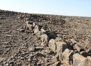 Mysterious stone structures in the Saudi desert 
