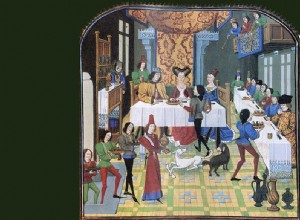 Feast at the table of medieval princes 
